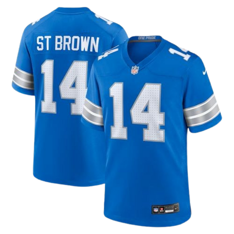 Detroit Lions Amon-Ra St. Brown Nike Game Jersey Home - Honolulu Blue