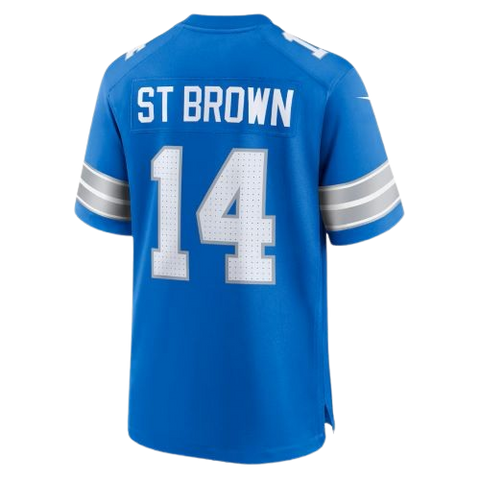 Detroit Lions Amon-Ra St. Brown Nike Game Jersey Home - Honolulu Blue