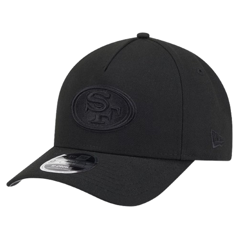 San Francisco M-Crown 9FORTY Adjustable One Size Hat - Black on Black
