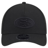 San Francisco M-Crown 9FORTY Adjustable One Size Hat - Black on Black