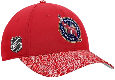 Fanatics Alex Ovechkin Washington Capitals NHL All-Time Leading Goal Scorer Locker Room Adjustable Hat - Red