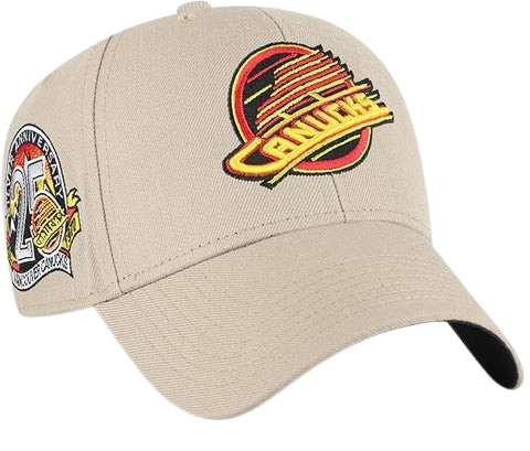 Vancouver Canucks Skate Logo 47 MVP Hat - Khaki