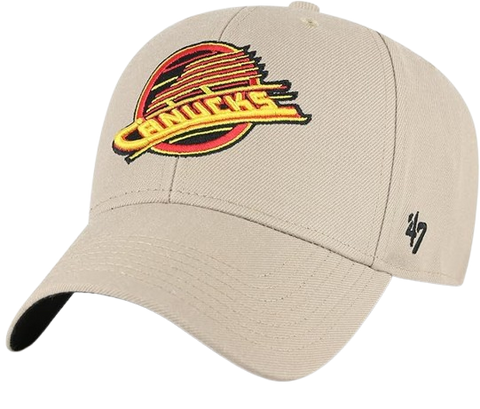 Vancouver Canucks Skate Logo 47 MVP Hat - Khaki