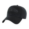 Seattle Seahawks 47 Clean Up Hat - Black on Black