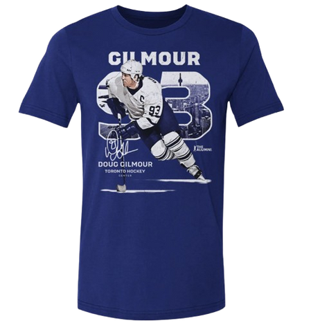 Doug Gilmour Toronto Maple Leafs Throwback Tee - Blue