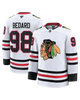 Connor Bedard Chicago Blackhawks Road Fanatics Premium Jersey - White