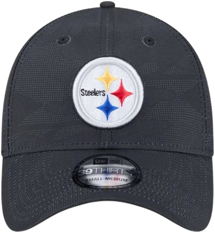 New Era Pittsburgh Steelers Tonal Camo 39THIRTY Stretch Fit Hat - Black