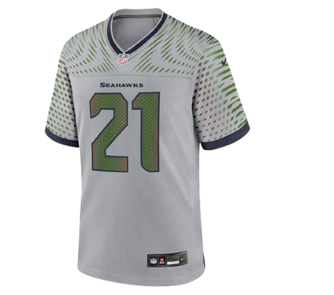 Devon Witherspoon Seattle Seahawks Rivalry Nike Game Jersey - Wolf Grey