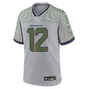 12s Seattle Seahawks Rivalry Nike Game Jersey - Wolf Grey
