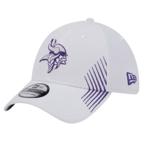 Minnesota Vikings New Era 39THIRTY White Stretch Fit Hat