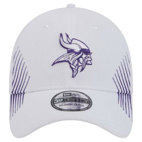 Minnesota Vikings New Era 39THIRTY White Stretch Fit Hat