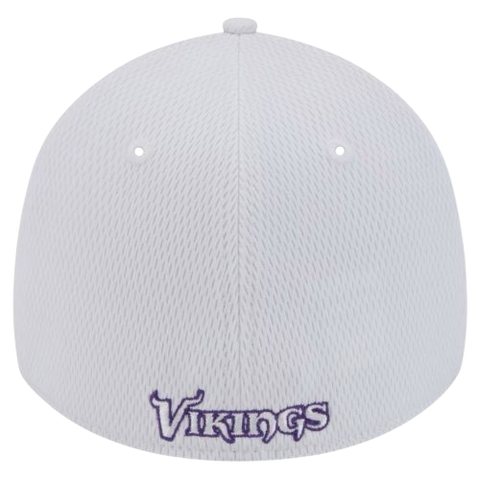 Minnesota Vikings New Era 39THIRTY White Stretch Fit Hat