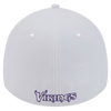 Minnesota Vikings New Era 39THIRTY White Stretch Fit Hat