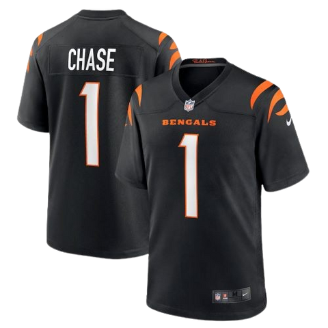 Cincinnati Bengals Ja'Marr Chase Nike Game Jersey Home - Black