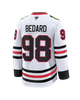 Connor Bedard Chicago Blackhawks Road Fanatics Premium Jersey - White