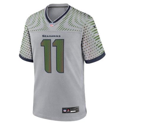 Jackson Smith-Njigba Seattle Seahawks Rivalry Nike Game Jersey - Wolf Grey