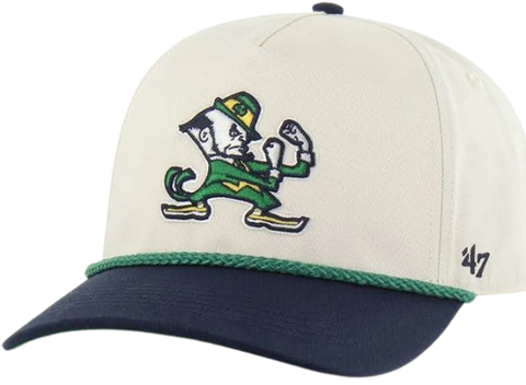 Notre Dame Fighting Irish '47 Rope TT Hitch Hat - Bone