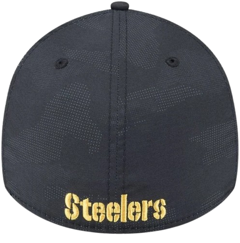 New Era Pittsburgh Steelers Tonal Camo 39THIRTY Stretch Fit Hat - Black