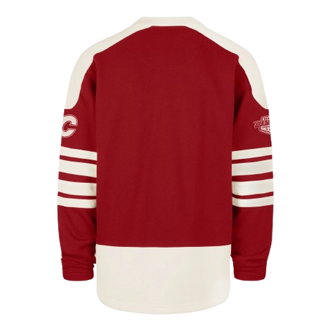 Calgary Flames Lace-Up Crewneck Sweatshirt