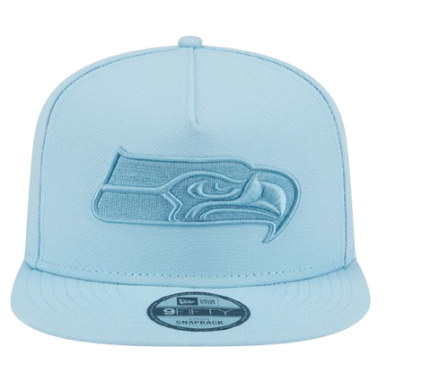 New Era Seattle Seahawks Colour Pack A-Frame 9FIFTY Snapback Hat - Light Blue