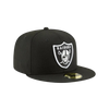 Las Vegas Raiders New Era 59FIFTY Pro Fit Hat - Black