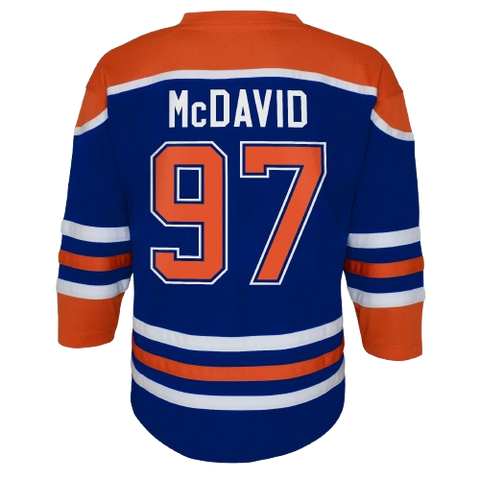 Youth Fit Connor McDavid Oilers Home Jersey - Blue