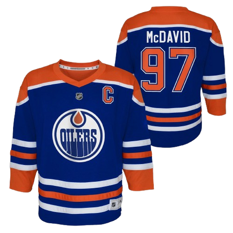 Youth Fit Connor McDavid Oilers Home Jersey - Blue