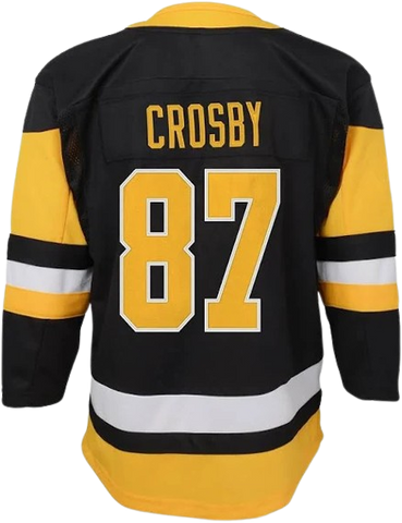 Youth Fit Sidney Crosby Penguins Home Jersey - Black