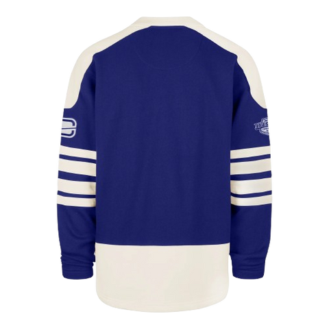 Vancouver Canucks Lace-Up Crewneck Sweatshirt Orca Logo
