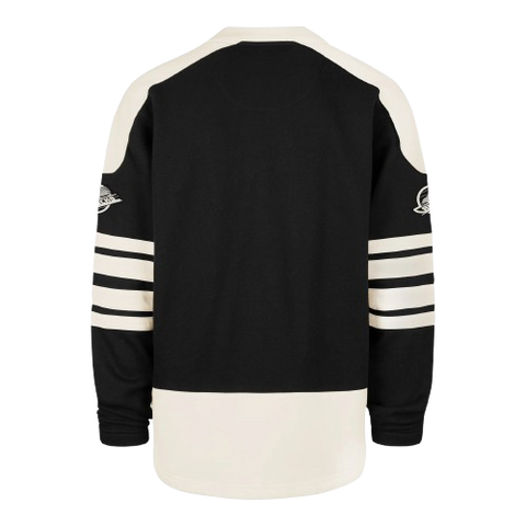 Vancouver Canucks Lace-Up Crewneck Sweatshirt Skate Logo