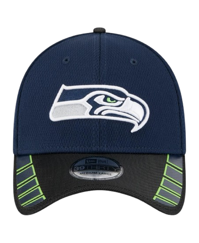 New Era Seattle Seahawks Visor Hit 39THIRTY Stretch Fit Hat - Navy