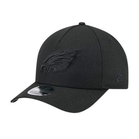 Philadelphia Eagles M-Crown 9FORTY Adjustable One Size Hat - Black on Black