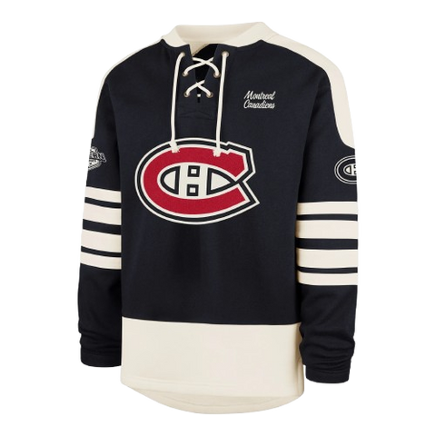 Montreal Canadiens Lace-Up Crewneck Sweatshirt