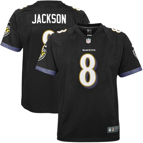 Youth Lamar Jackson Baltimore Ravens Nike Game Jersey - Black