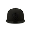 Las Vegas Raiders New Era 9FIFTY Snapback - Black on Black