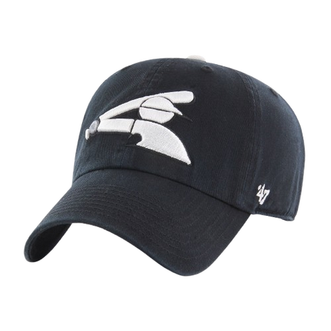 Chicago White Sox 47 Clean Up Hat Cooperstown Logo - Black