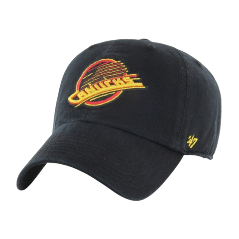 Vancouver Canucks Skate Logo 47 Clean Up Hat - Black