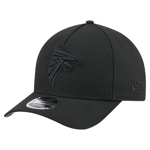 Atlanta Falcons M-Crown 9FORTY Adjustable One Size Hat - Black on Black