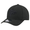 Atlanta Falcons M-Crown 9FORTY Adjustable One Size Hat - Black on Black
