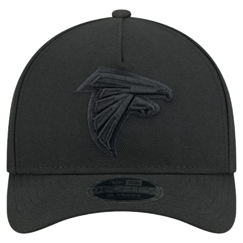 Atlanta Falcons M-Crown 9FORTY Adjustable One Size Hat - Black on Black
