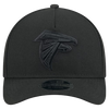 Atlanta Falcons M-Crown 9FORTY Adjustable One Size Hat - Black on Black