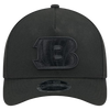 Cincinnati Bengals M-Crown 9FORTY Adjustable One Size Hat - Black on Black