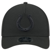 Indianapolis Colts M-Crown 9FORTY Adjustable One Size Hat - Black on Black