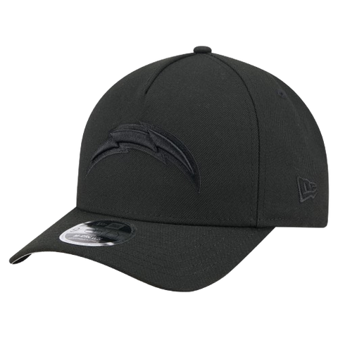 Los Angeles Chargers M-Crown 9FORTY Adjustable One Size Hat - Black on Black