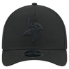Minnesota Vikings M-Crown 9FORTY Adjustable One Size Hat - Black on Black