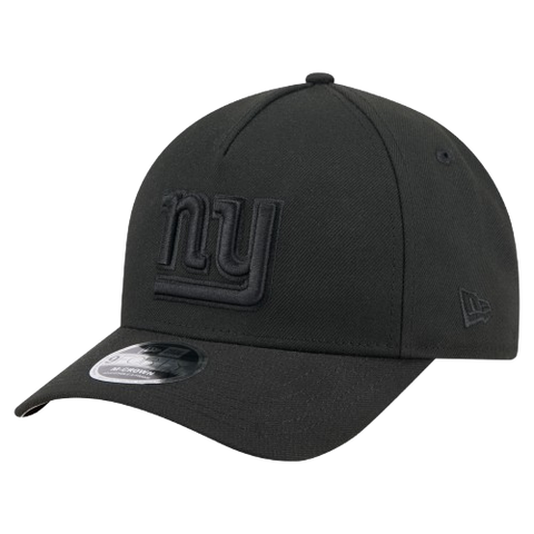 New York Giants M-Crown 9FORTY Adjustable One Size Hat - Black on Black