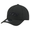 New York Jets M-Crown 9FORTY Adjustable One Size Hat - Black on Black