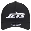 New York Jets M-Crown 9FORTY Adjustable One Size Hat - White on Black