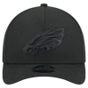 Philadelphia Eagles M-Crown 9FORTY Adjustable One Size Hat - Black on Black