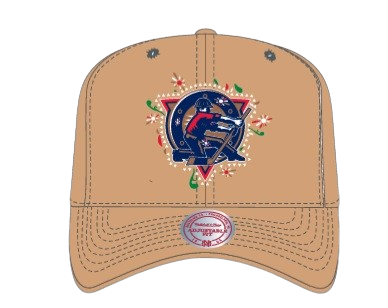 Edmonton Oilers Rigger Logo Mitchell & Ness Day of the Dead Pro Crown Snapback - Tan